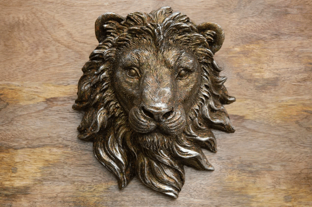 Kleinerer Löwenkopf zur Wandmontage