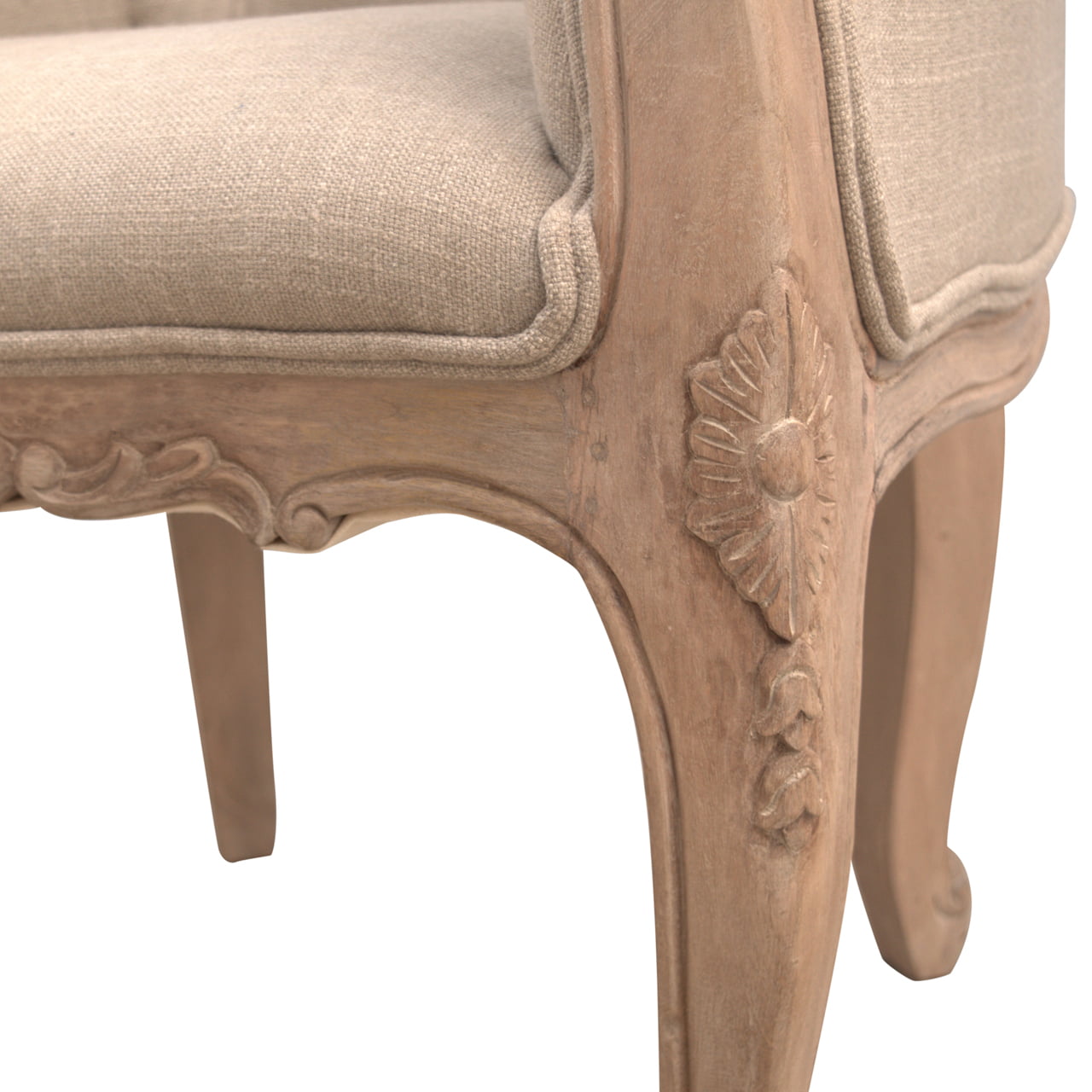 Stuhl mit tiefen Knöpfen im französischen Stil