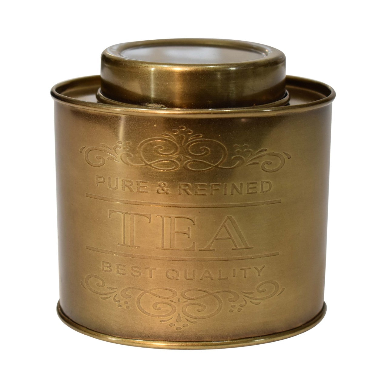 Antikes ovales Aufbewahrungsset für Zucker, Tee und Kaffee, 3-teilig