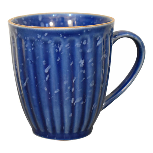 Blaue gerippte Tasse – 4er-Set