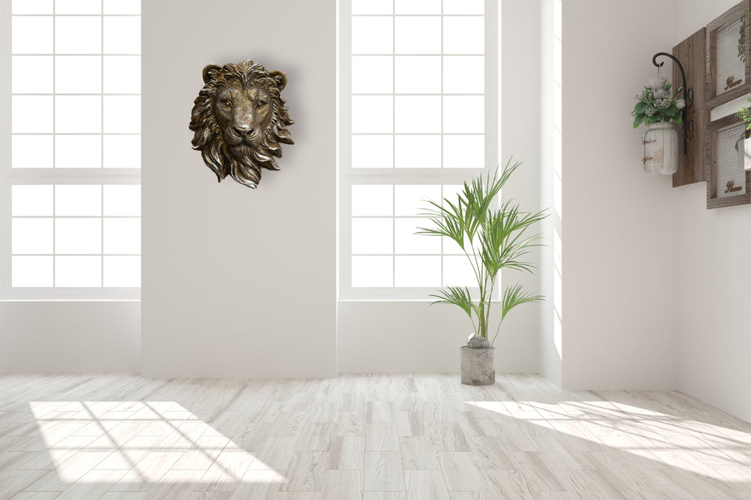 Smaller Wall Mounted Lion Head