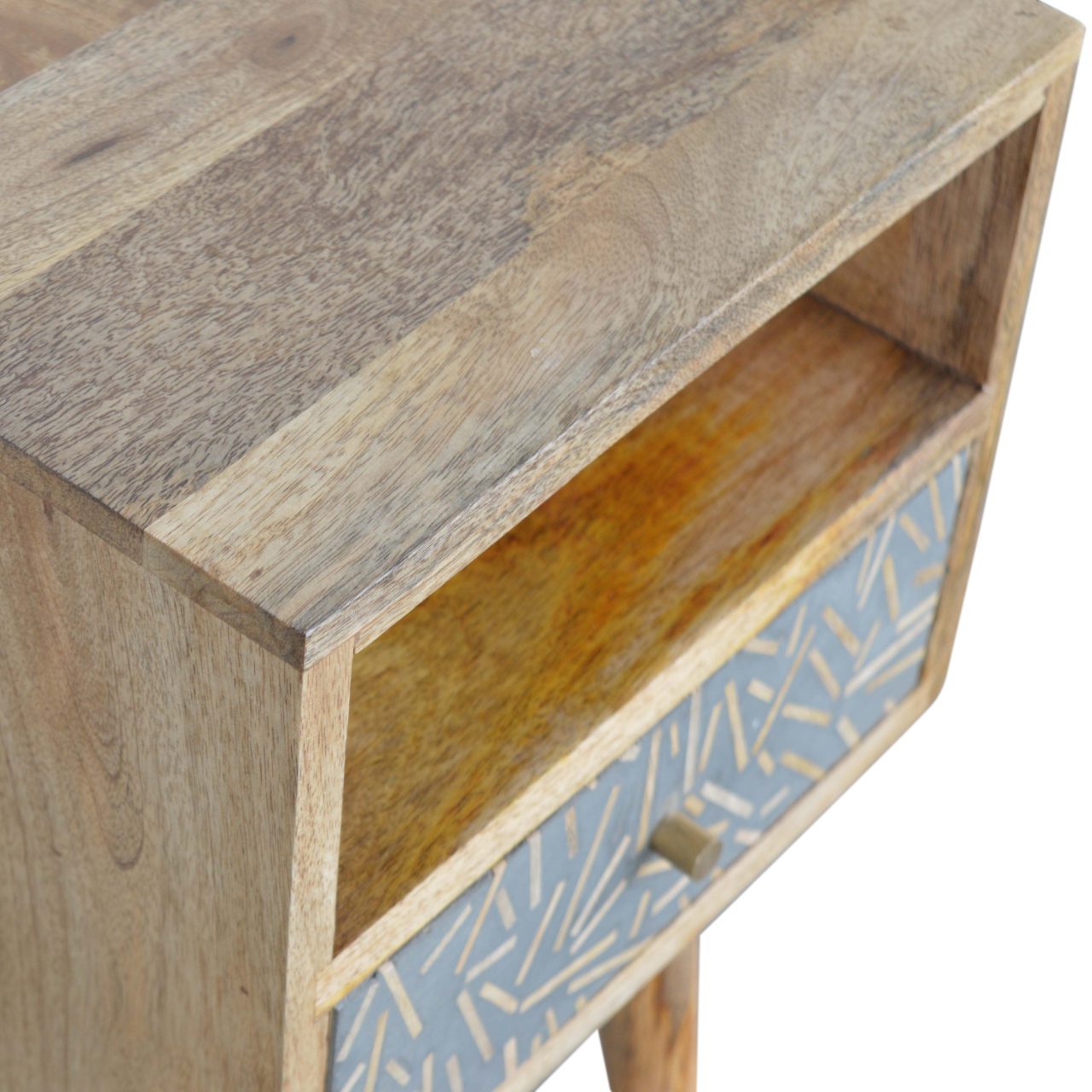 Mini Cement Chip Drawer Bedside