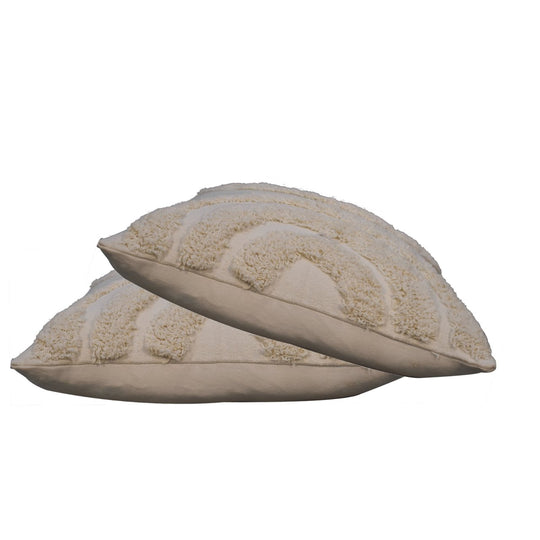 Arched White Cushion Set of 2