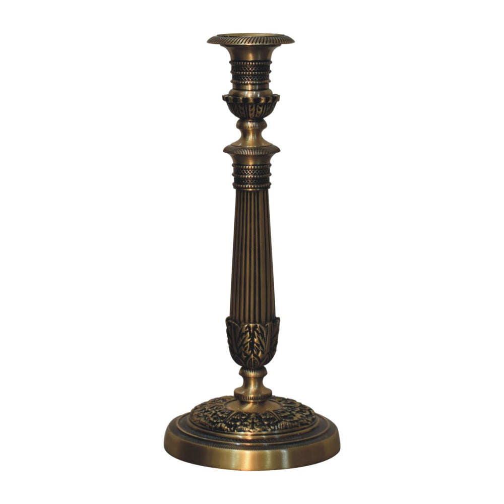 Brass Carved Candle Stand