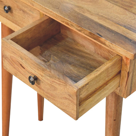 Mini Oak-ish Hallway Console Table