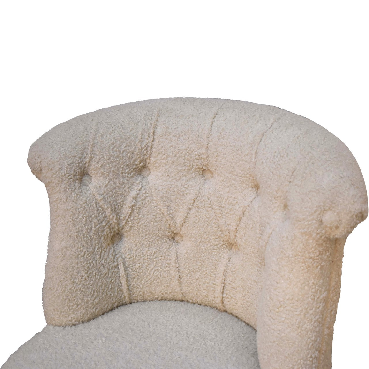 Bouclé Cream Accent Chair