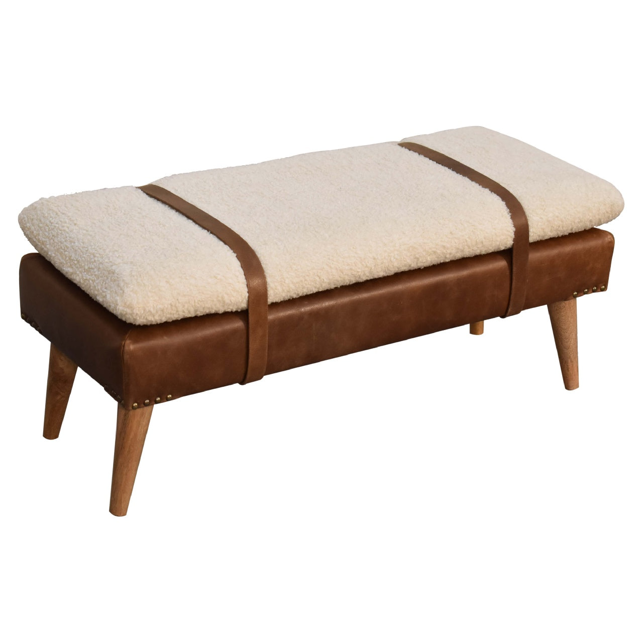 Mini Oak-ish Rounded Bedside Table