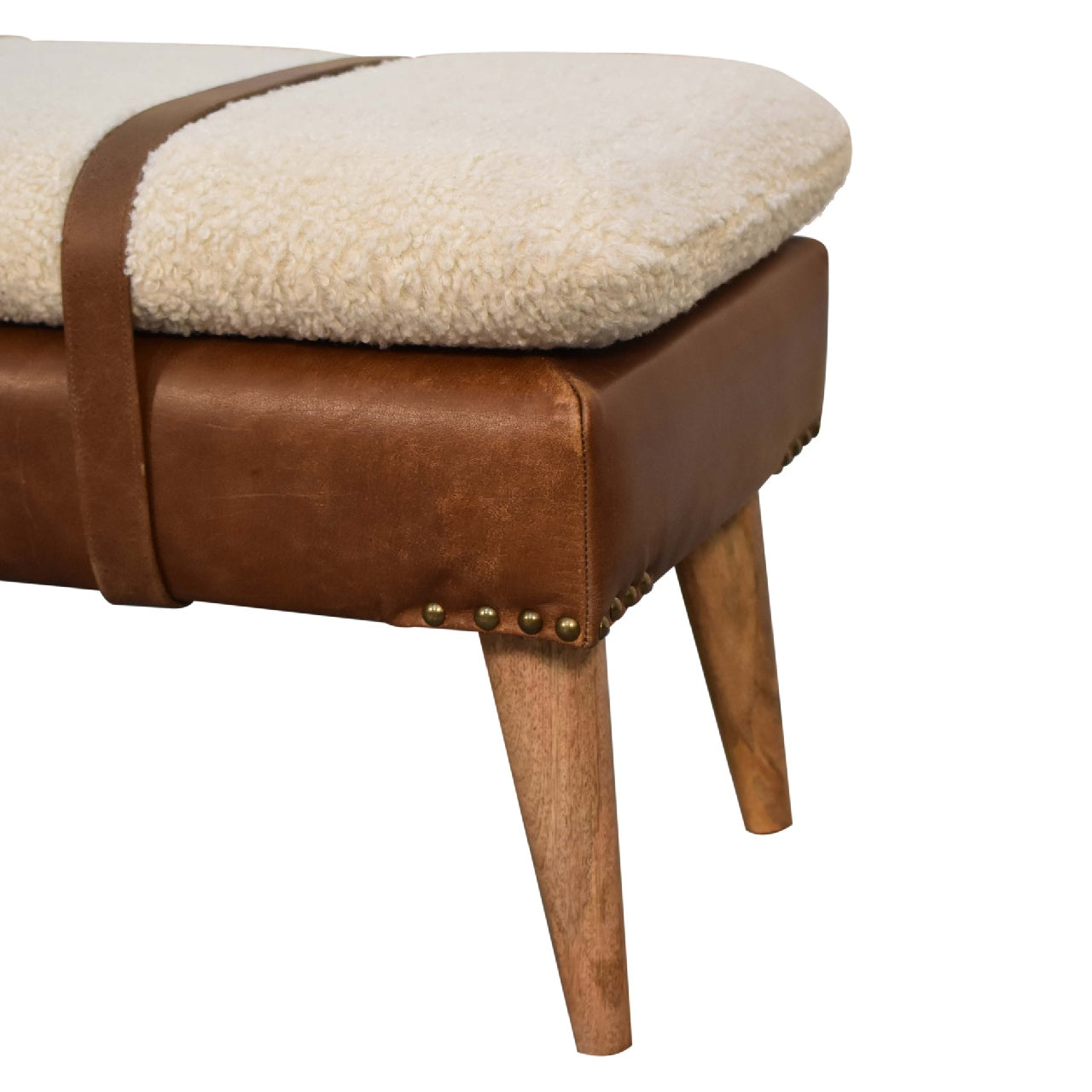 Mini Oak-ish Rounded Bedside Table