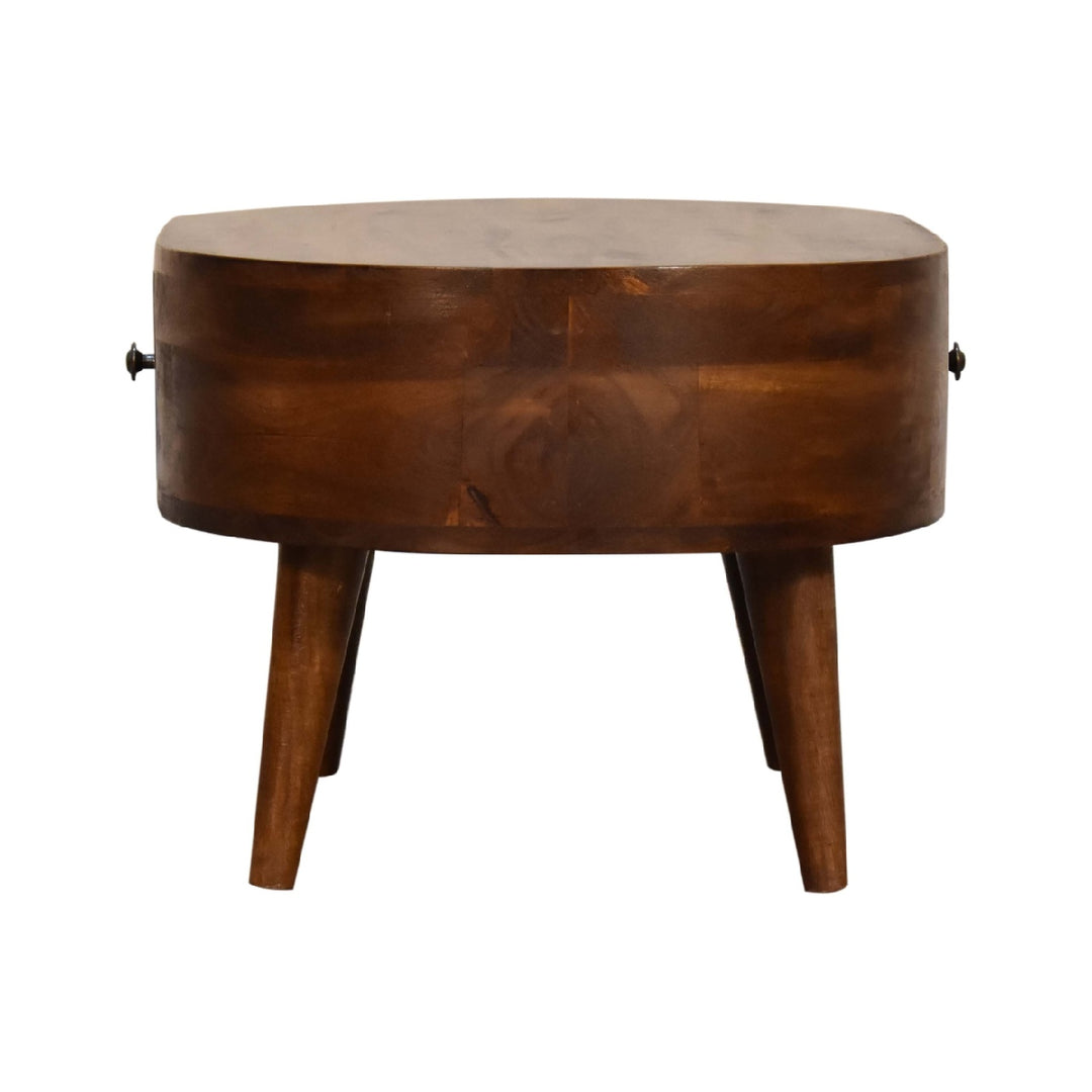 Mini Chestnut Rounded Coffee Table