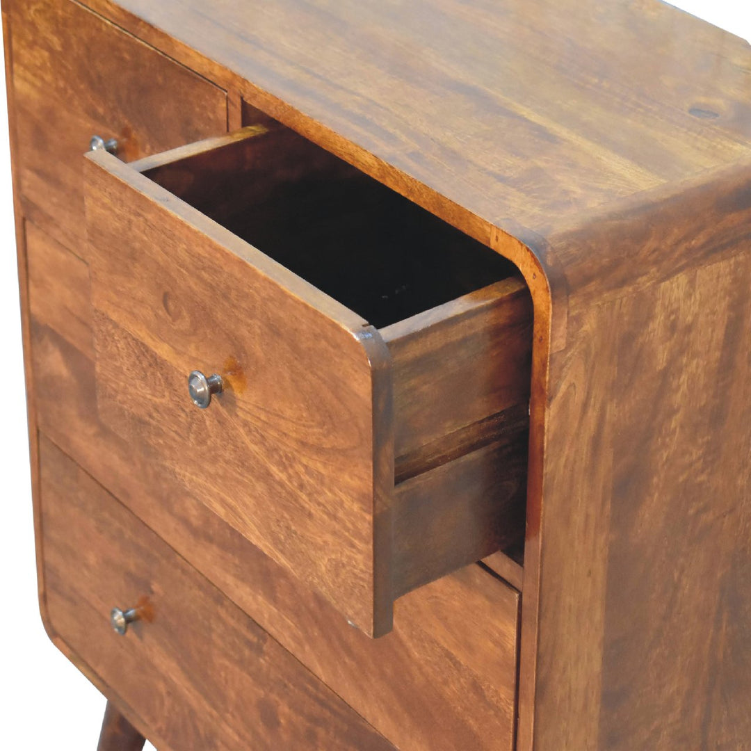 2 over 2 Curved Chesnut Chest