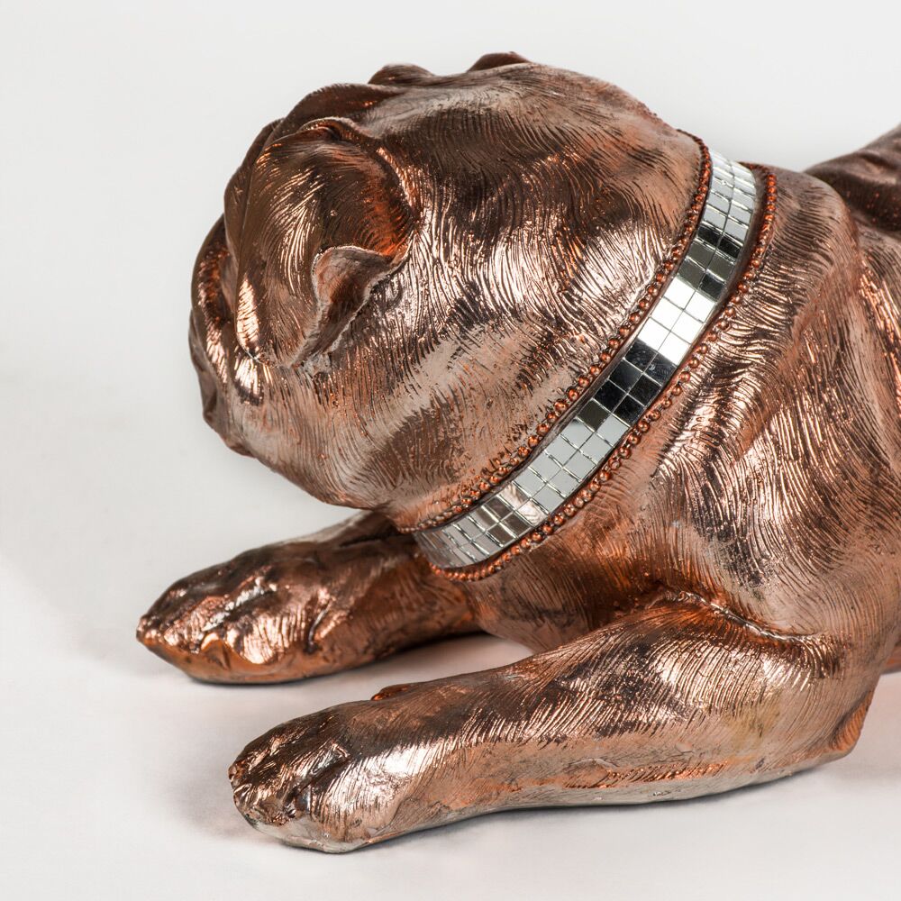 Bronze Finish Pug Figurine