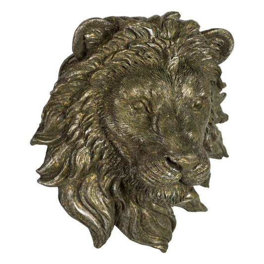 Petite tête de lion murale